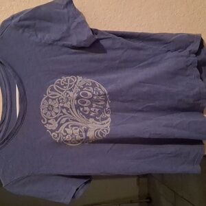 A greyish blueish shirt